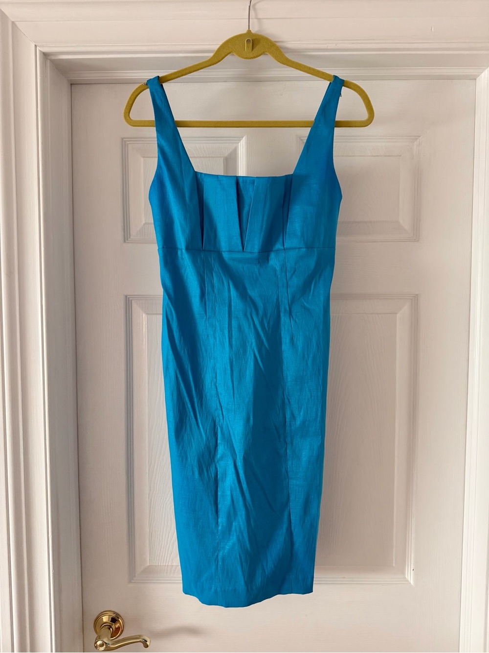 Calvin Klein Bright Turquoise Sheath Dress Sz 6